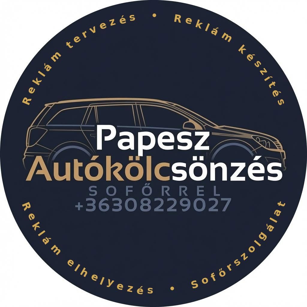 Papesz Autókölcsönzés sofőrrel logója